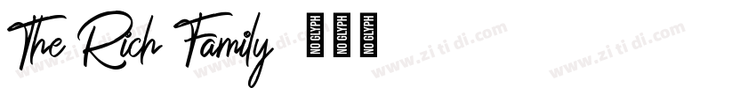 The Rich Family字体转换